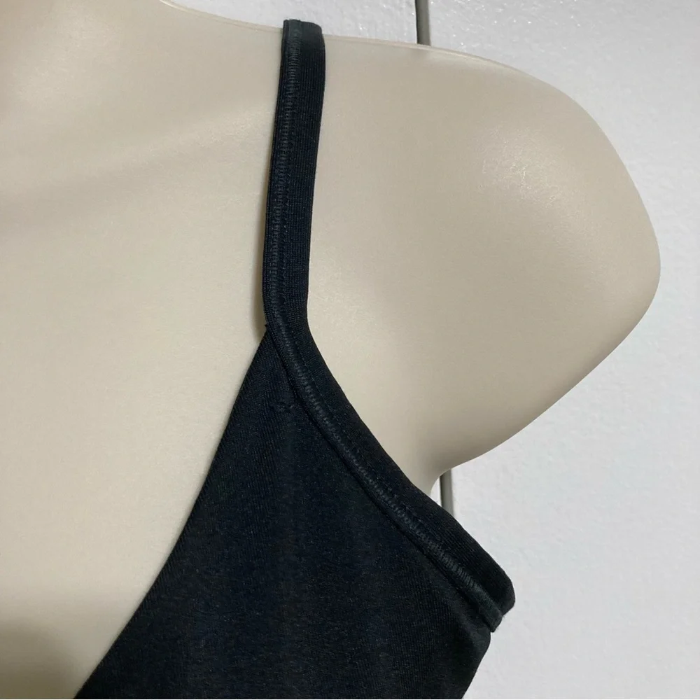 NIKE Dri-fit Light Support Criss Cross Mesh Back Sports Bra Black Womens Medium